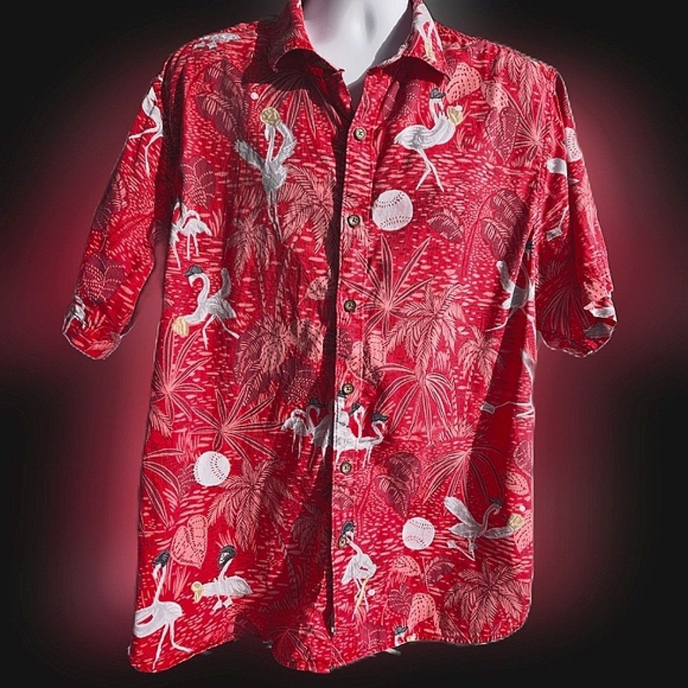 Tommy Bahama MLB baseball shirt XL